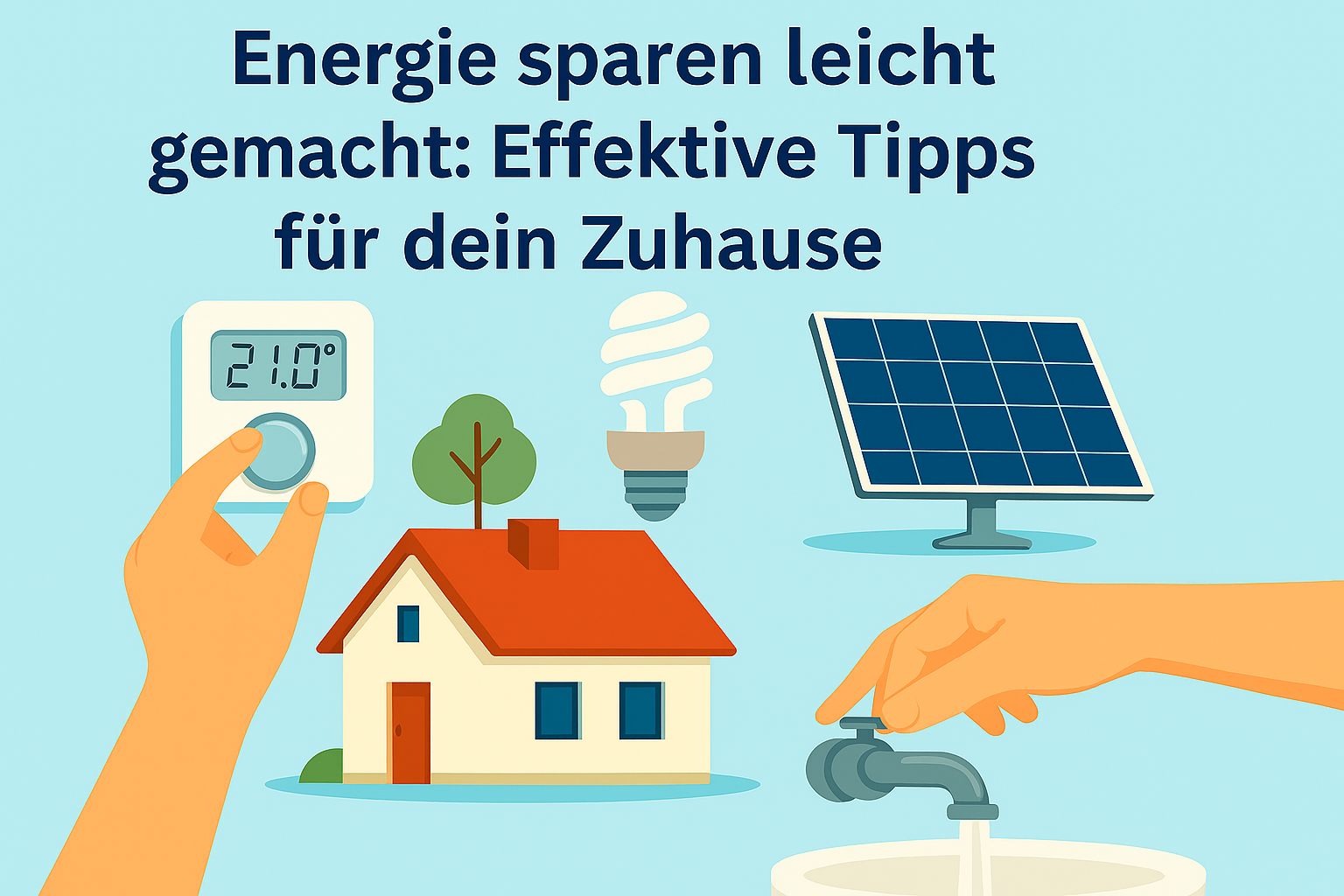 Illustration zum Energiesparen – Stromfresser gezielt aufdecken