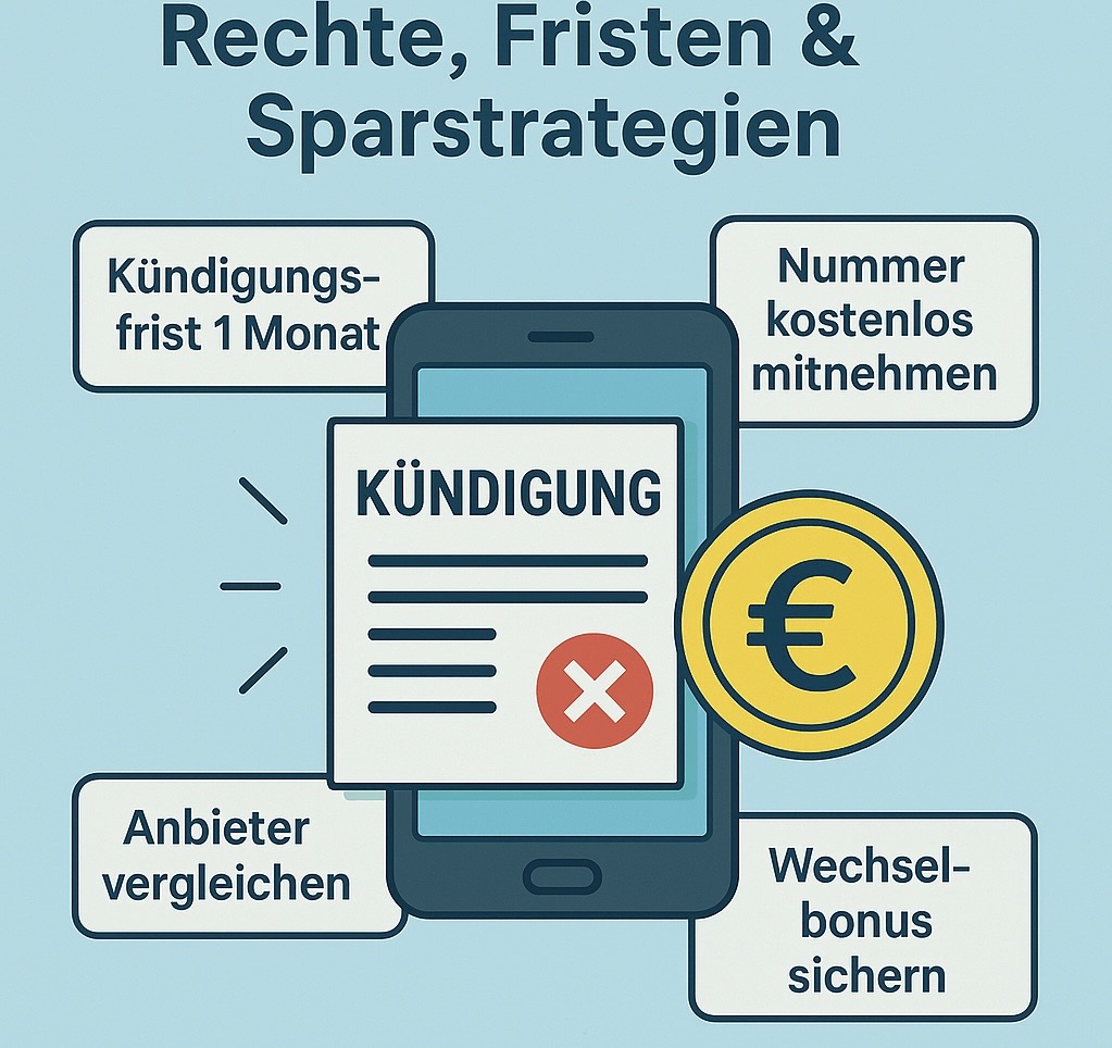 Mobilfunkvertrag clever kündigen und wechseln